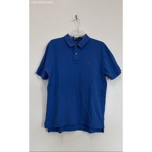 Polo by Ralph Lauren Blue Short Sleeve Polo Shirt Mens - Size L